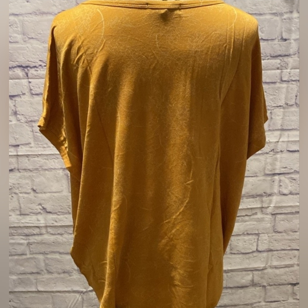 Buffalo David Bitton Mustard French Terry Tunic Top | Size XL | NWT - Picture 3 of 6